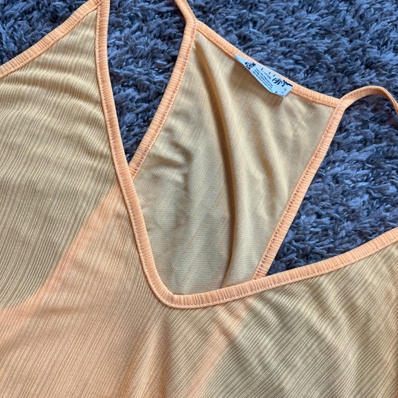 Intimately Free People: Loose Comfy Flowy Natural Orange Tank Top Summer Large - Picture 3 of 6